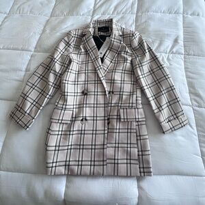 NWT - plaid blazer